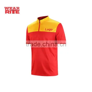 Fashion Stand up Collar Short Sleeve Dry Fit T-shirt thumbnail-6
