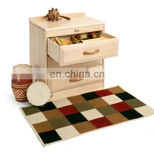 School Storage Furniture Kids Cabinet Children Wood Toy Cabinet Kids Wooden Toy Storage Cabinet thumbnail-3
