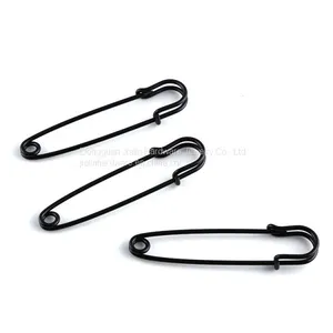 Black Painted Big Garment Brooch Safety Pin 3 Inch Length thumbnail-5