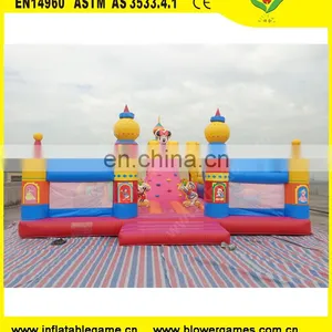 Guangzhou Manufacturer Produces Commercial Inflatable Bouncer Castle for Kids Mickey Mouse Inflatable Bounce House for Sale thumbnail-1