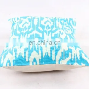Ikat Print Kantha VINTAGE PILLOW CUSHION COVER THROW HANDMADE ETHNIC HOME DECOR INDIA thumbnail-3