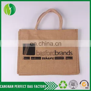 2017 Durable Eco Friendly Low Price Custom Logo 100% Jute Bag thumbnail-1