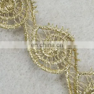 Top Hot Design Fashion Eye Shape Gold Lurex Tape for Wholesale Trim thumbnail-2