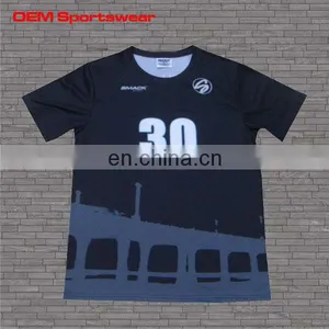 Full Sublimation Moisture Wicking Plain Black Short Sleeve t Shirts thumbnail-2