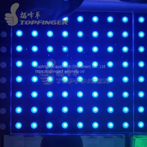 High Quality 1000*1000*100mm Video Acrylic Glass Digital LED Dance Floor For Sale thumbnail-1