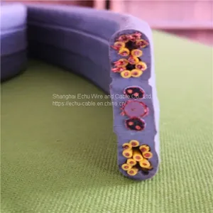 Flat Traveling Cable With Network Cable CAT6 and CCTV Camera Cable thumbnail-2