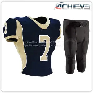 Top High Quality Dri-fit Mesh Football Uniforms Youth American Football Uniform Wholesale thumbnail-1