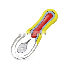High Quality Stainless Steel Melon Baller Scoop & Fruit Peeler Multi-functional Fruits Tools Set thumbnail-1
