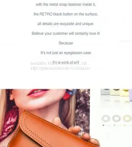 Fashionable and Simple Portable Glasses Case; Creative and Personalized Eyeglasses Case thumbnail-1