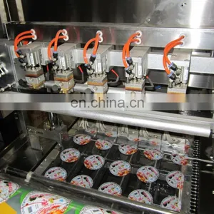 Shanghai Square Box Cup Filling Sealing Machine for Duck Blood/fast Food thumbnail-4
