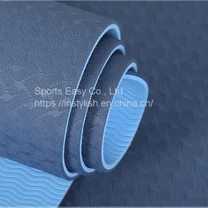Factory Wholesale Sustainable TPE Yoga Mat 6mm Anti-Slip thumbnail-3