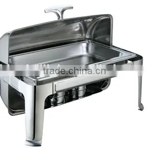 Factory Price Roll Top Stainless Steel Buffet Chafing Dish for Hotel thumbnail-6