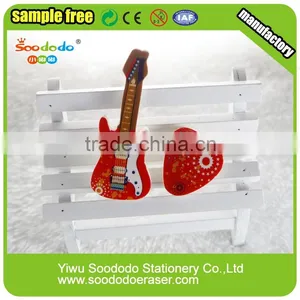 Cool Guitar Shaped TPR Erasers Manufacturer thumbnail-1