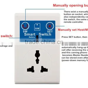 AC110-220V 2200W 10AMP GSM Remote Control Power Switch Suitable for AU/EU/UK Plug With Power Failure SMS Reminder Automatically thumbnail-3