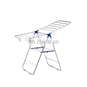 QCP-S11 Portable Folding Stainless Steel Laundry Clothes Drying Rack thumbnail-1
