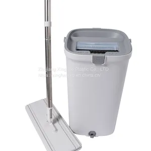 Household Hand Free 360 Easy Use Floor Cleaner Flat Squeeze Mop With Bucket Self-cleaning Mop thumbnail-4