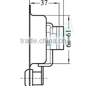 03107 Toolbox Handle Latch With Key Cylinder thumbnail-2