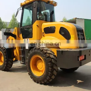 Factory Direct Joystick Strong Bull Wheel Loader 2 Ton Weight Construction Front End Loader for Sale thumbnail-4