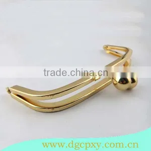 Golden Metal Frame With Large Ball Kiss Lock thumbnail-1