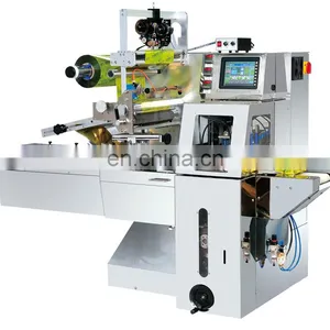 High Quality Automatic Pillow Packing Machine SERVO BOX-MOTION Horizontal Packaging Machine For Bread, Hot Dog Bun thumbnail-1