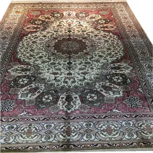 Pink Color Carpet Handmade Silk Persian Carpets for Home 6x9ft thumbnail-1