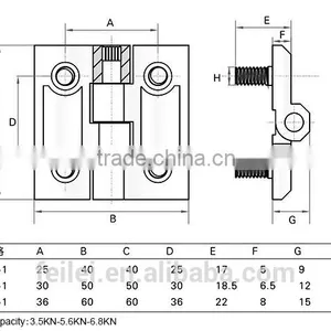 Hot Sale NEW Stainless Door Hinge For Metal Box Use thumbnail-5