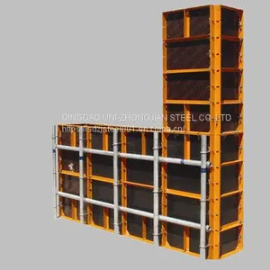 Steel Plywood Formwork, 63 System Concrete Wall Formwork , Construction Formwork thumbnail-1