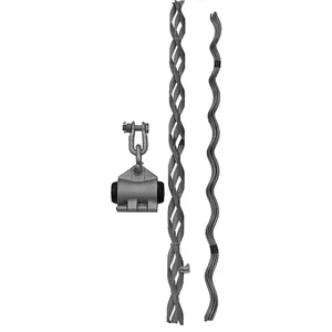 China Fiber Optic Equipment Hanging Clamp 200m 400m 800m Span ADSS Cable Clamp Accessories thumbnail-5