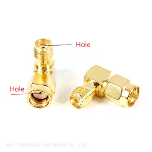 Right Angle RF Coaxial Adapter SMA-JKW Connector Bend 90 Degree thumbnail-2