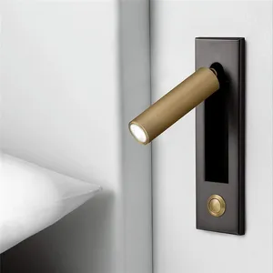 Hotel Bedroom Wall Lights​ Headboards Bedside Battery Operated Wall Sconce​ thumbnail-2