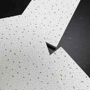 ‌High-Performance Mineral Fiber Ceiling Board Easy Installation‌ 600x600mm Mineral Wool Ceiling Board thumbnail-1