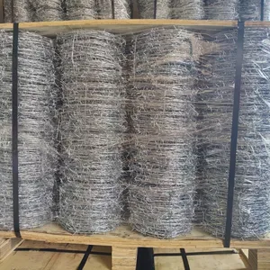 Factory Price Wholesale Hot Dip Galvanized Barbed Wire Roll Mesh Fence Manufacturer Good Price High Security thumbnail-4