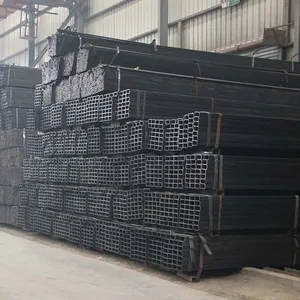 Heavy Wall Welded Square Steel Pipe, Black Carbon Steel ERW Hollow Tube for Machinery Base & Heavy Load Projects thumbnail-3