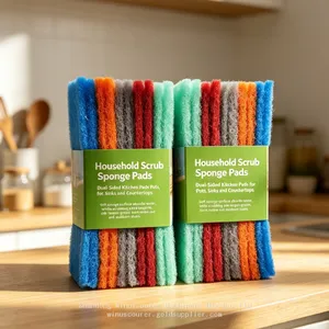Commercial Green Scour Pads Wholesale Wear‑Resistant Abrasive Cleaning Pads OEM Acceptable thumbnail-3