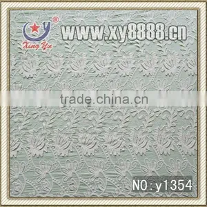 100% Cotton Fabric With Applique Lace Triming thumbnail-1