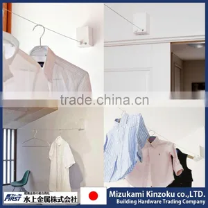 Retractable Clothes Hanger Made in Japan to Dry Clothes Indoor With Retractable Wire and Sophisticated Design thumbnail-6