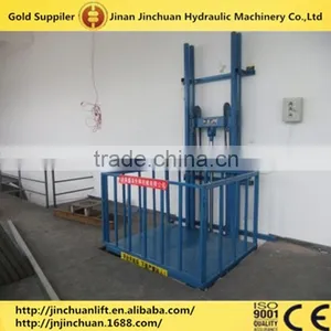 500KG Guide Rail Hoist Chain Cargo Lift, Warehouse Hydraulic Cargo Lift thumbnail-5