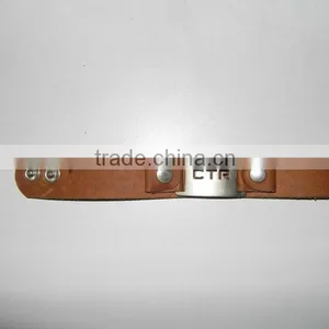 Genuine Leather Wrist Band With Metal Jewelry Accessories thumbnail-1