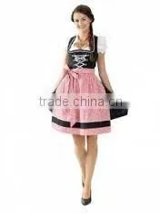 Custom Embroidery Midi Dirndl With Blouse & Apron / Trachten Dirndl Dress / Traditional Bavarian Dirndl thumbnail-6