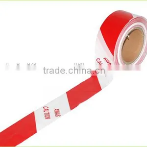 Warning Tape With Red and White Colour for Road Lock NLRW3-70-100 thumbnail-2