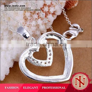 Fashion Big Crystal Heart Pendant LKNSPCP221 thumbnail-1