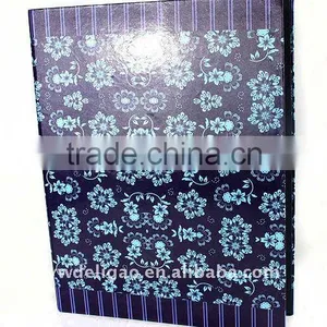 Color Printed Art Paper Wrapping O Ring Binder Desktop File Folder for Office Stationery Cardboard A4 or FC Size thumbnail-1