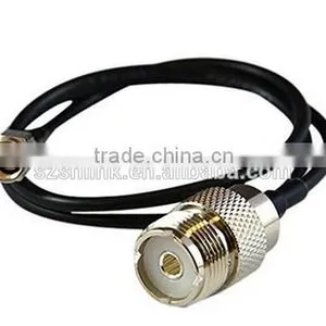 High Frequency Cable Assembly, RF Coaxial Cable Connector With Male SMA to Female UHF Connector thumbnail-1