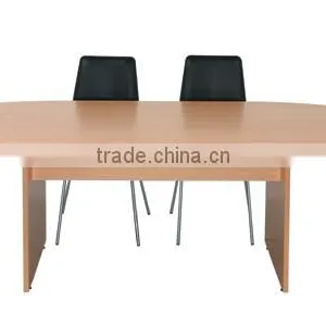 Modern Quarter Round Curved Wooden Movable Office Conference Table(SZ-MT118-1) thumbnail-5