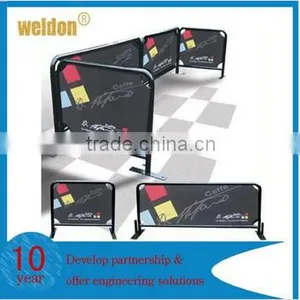 1500x900mm Black Round Tube Breeze Barrier With Double Printing thumbnail-1