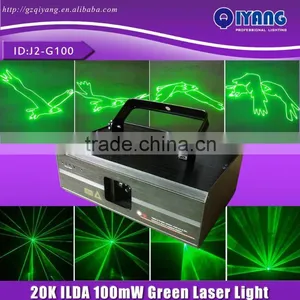 J2-G100 LCD Display ILDA 20k 100mw Animation Green Dot Laser Light With SD Card thumbnail-1