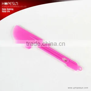 Best Sell Pastry Tool Pink Best Flat Plastic Kitchen Spatula Long Thin Spatula thumbnail-1