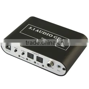 DTS AC3 Digital to Analog Stereo 5.1CH Audio Gear Digital Sound Decoder for Set Top Box HD Player Blu-ray DVD PS2 PS3 XBOX360 thumbnail-1