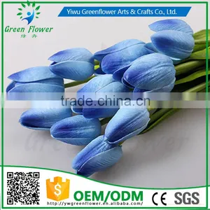 Home Decoration Occasion and Decorative Flowers & Wreaths Type 35CM Mini Tulip Real Touch for Home Weddings Decorations thumbnail-2