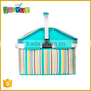 Factory Good Quality Folding Picnic Basket, Picnic Cooler Bag, Cooler Basket thumbnail-2
